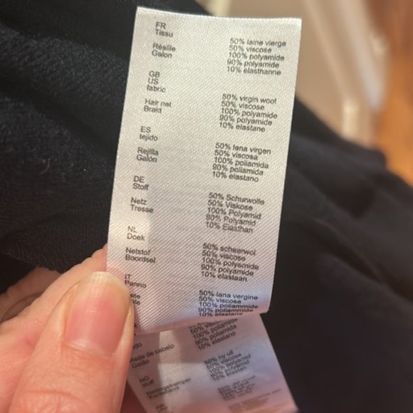 ❌❌SOLD Riska unit long sleeve dress size 3 navy Euc - Picture 12 of 14